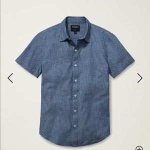 Bonobos Blue Chambray Dot Short Sleeve Shirt